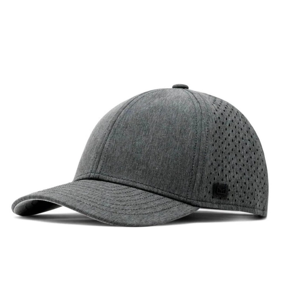 Melin A-Game Hydro Baseball Cap 58cm Gray Perforated Performance Snapback Hat